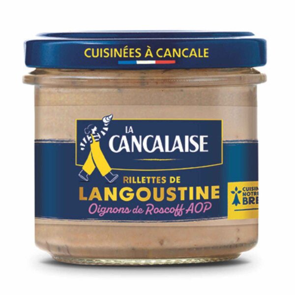 La Cancalaise Langustinen-Rillettes mit AOP Roscoff-Zwiebeln – bretonische Delikatesse aus Cancale, im Online-Feinkostshop Oberland Auster.