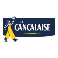 La Cancalaise Logo mit bretonischer Figur in gelber Fischerhose und Muschel in der Hand &ndash; franz&ouml;sische Meeresdelikatessenmarke aus Cancale.